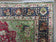 1950S PERSIAN TABRIZ RUG 7X10, RED AND BLUE, MEDALLION RUG - RED, BLUE, LIGHT GREEN - WOOL