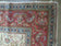 1950S PERSIAN TABRIZ RUG 8X10, BIRDS BOTEH PAISLEYS, CREAM AND RED, ALLOVER PATTERN