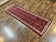 1960S PERSIAN TRIBAL RUNNER 3X9, HAMADAN DARGAZIN RUG, DARK BLUE AND RED WOOL HAND KNOTTED HALLWAY RUG, VINTAGE ANTIQUE ORIENTAL RUNNER, 9FT LONG RUNNER, HERATI
