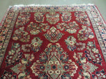 1920S AZERBAIJAN 1920S RED ANTIQUE PERSIAN SAROUK RUG 3X5 - RED, MIDNIGHT BLUE - WOOL