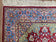1950S PERSIAN ISFAHAN RUG, KORK WOOL ON SILK FOUNDATION - RED, MEDIUM/LIGHT BLUE, DARK VANILA - MEDALLION