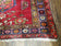 1950S ANTIQUE PERSIAN KARAJEH RUNNER RUG 4.4X11 FT, RED COLORFUL GEOMETRIC MEDALLION RUNNER