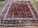 1940S SIGNED PERSIAN MASHAD RUG 8X10, WOOL ORIENTAL CARPET, SEMI ANTIQUE RUG, HAND KNOTTED, TRADITIONAL, RED, FLORAL ALLOVER,