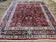 1940S SIGNED PERSIAN MASHAD RUG 8X10, WOOL ORIENTAL CARPET, SEMI ANTIQUE RUG, HAND KNOTTED, TRADITIONAL, RED, FLORAL ALLOVER,