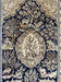 1960S WONDERFUL PERSIAN QUM RUG 6X9, ANIMAL PICTORIALS, TREE OF LIFE, DEER BIRDS, HAND KNOTTED ORIENTAL GHOM CARPET, SEMI ANTIQUE VINTAGE, NAVY BLUE GREEN