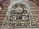 1960S WONDERFUL PERSIAN QUM RUG 6X9, ANIMAL PICTORIALS, TREE OF LIFE, DEER BIRDS, HAND KNOTTED ORIENTAL GHOM CARPET, SEMI ANTIQUE VINTAGE, NAVY BLUE GREEN