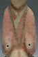 A HAN DYNASTY PAINTED POTTERY KNEELING ATTENDANT